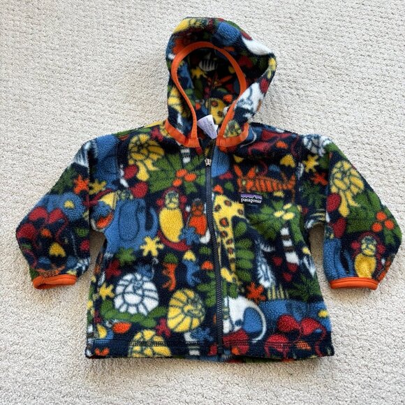 Patagonia colorful animals fleece jacket